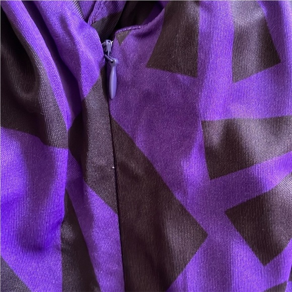 Versace Versus purple cowl neck midi dress, size US M/8 - Picture 9 of 10